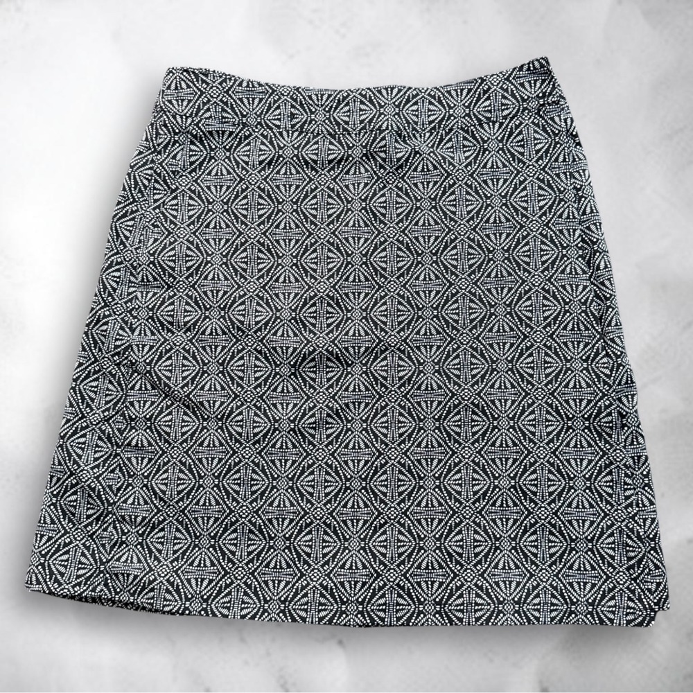 RipSkirt Hawaii Wrap Skirt Womens S Black White Geometric Adjustable Beach 19in